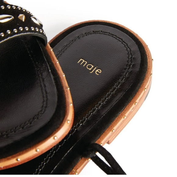 Maje Anthropologie suede sandals size 6 - Picture 5 of 10